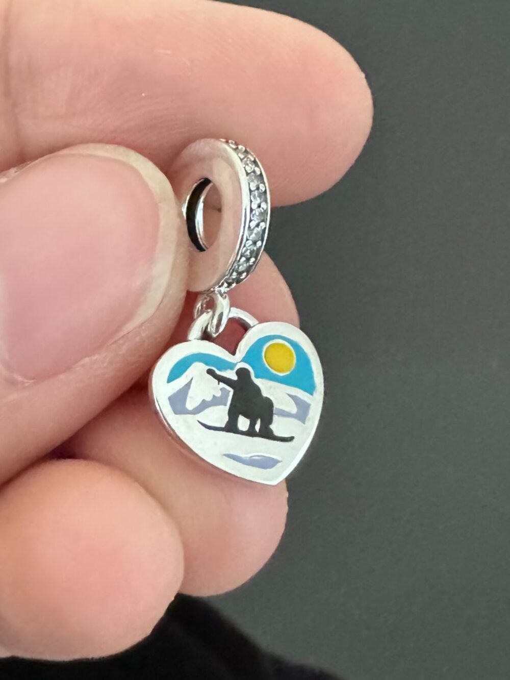 Original Pandora Skiing Charm